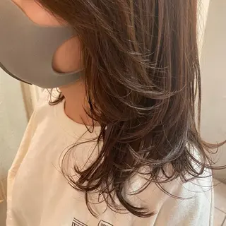 ミディアム 井上 日菜乃のヘアスタイル