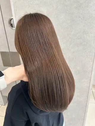 ロング カラー ⟡.·韓国ヘア*.゚ 室岡 咲希のヘアスタイル