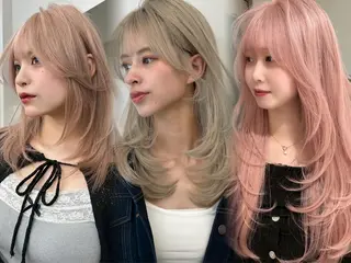 ミディアム カラー JILBLAN京都 ショート/ハイライトのヘアスタイル