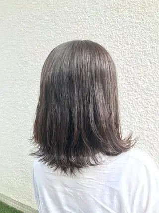 ミディアム 小杉輝/ショート /艶カラー✨のヘアスタイル