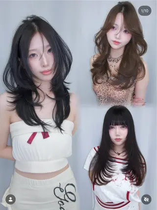 ロング 【大宮】一日限定 ハイレイヤーカットのヘアスタイル