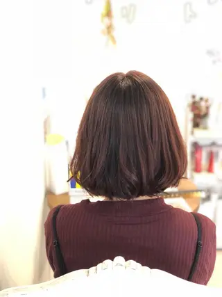 ショート カラー 顔周りデザイン/ ママ美容師/濱ほのかのヘアスタイル