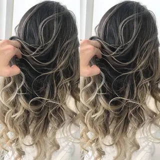 ロング カラー ヘアアレンジ 阿部 圭悟のヘアスタイル