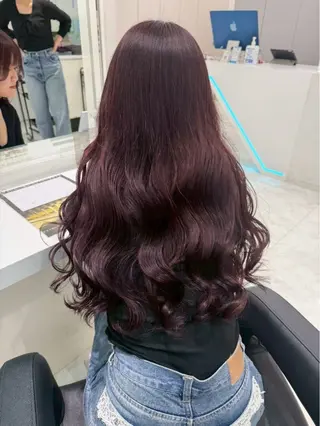 ロング カラー ヘアアレンジ メンズ 小高 咲蘭のヘアスタイル