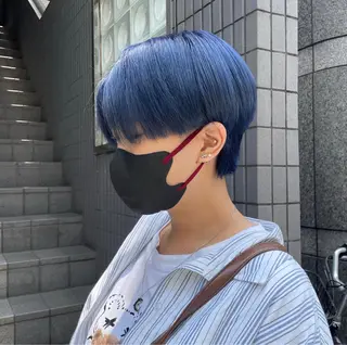 ショート カラー 横浜カラー/ブリーチ SAKI💫のヘアスタイル