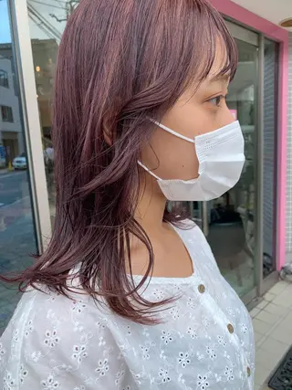 セミロング カラー 🌸スタイリスト 山浦美恵のヘアスタイル