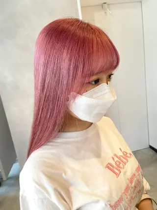 ロング カラー ハイトーン×レイヤー ／遠藤将太のヘアスタイル