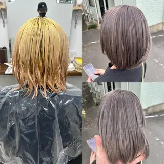 カラー ダブルスキルエクステ /羽エクステ白石宇由のヘアスタイル