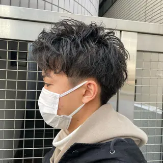 ショート パーマ メンズ 【メンズ縮毛矯正】 田中秀斗のヘアスタイル