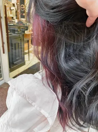 ロング カラー 野口 実優のヘアスタイル