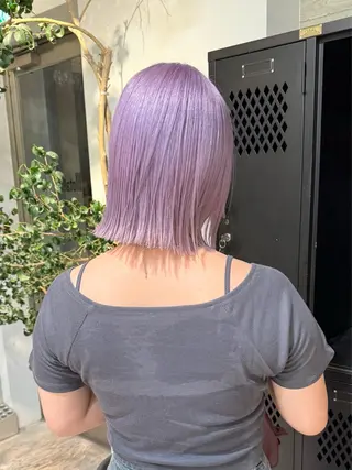 ミディアム カラー 色落ち綺麗透明感カラ /ボブ/ナカツヒカルのヘアスタイル