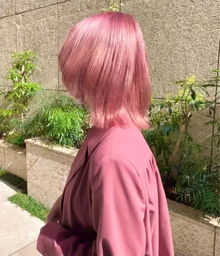 ミディアム カラー ハイトーン/デザイン hirokiのヘアスタイル