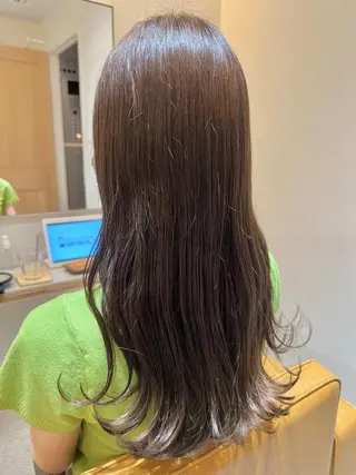 ロング カラー 縮毛矯正×艶カラー /中村勇太のヘアスタイル