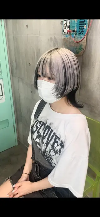 ショート カラー ハイトーン/メンズ/ ウルフ特化   小松のヘアスタイル