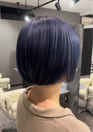 ショート カラー パーマ 髪質改善/大阪守口市 🐣Ria‪🐣のヘアスタイル