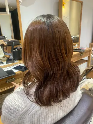 ミディアム 透明感カラー☁️岩永 侑奈のヘアスタイル