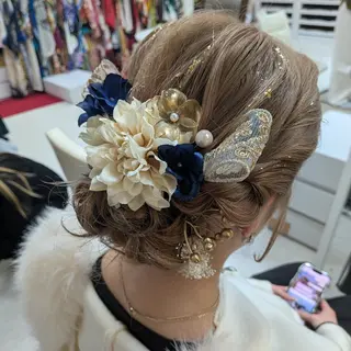 セミロング ヘアアレンジ 小林 梨香のヘアスタイル