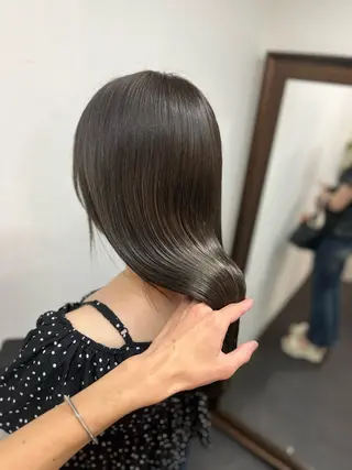 セミロング カラー Irvine けんたのヘアスタイル