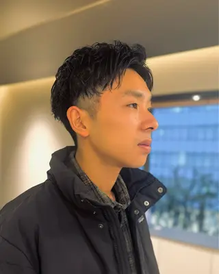 ショート パーマ メンズ メンズショート 丸山 航輝のヘアスタイル