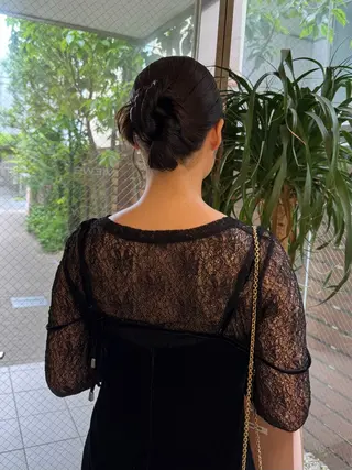 セミロング カラー ヘアアレンジ mina 🌷のヘアスタイル