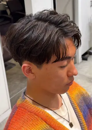 メンズ ハイトーン/ダブル カラー/あやかのヘアスタイル