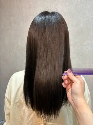 セミロング 💜髪質改善/ 艶カラー/ミナ🩷のヘアスタイル