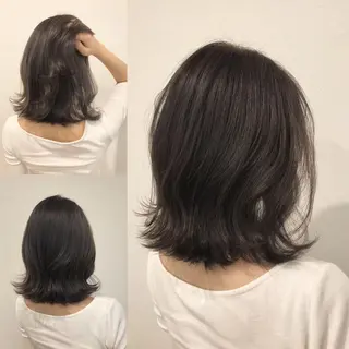 ミディアム カラー パーマ ヘアアレンジ メンズ キッズ ネイル マツエク・マツパ MEGUMI megumiのヘアスタイル
