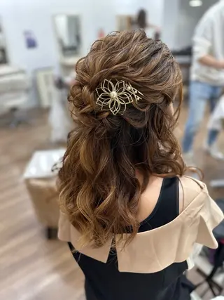ヘアアレンジ GLOSS 心斎橋 山上のヘアスタイル