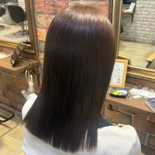 セミロング カラー 髪質改善/縮毛矯正 💜COCORO💜のヘアスタイル
