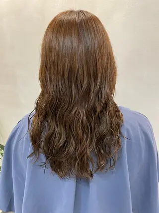 パーマ 表参道ミディアム レイヤー山岸季生のヘアスタイル