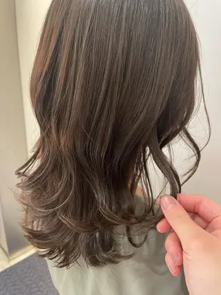 セミロング 韓国風パーマ/ヘア セット/店長みづきのヘアスタイル