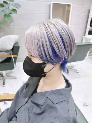 ショート ヘアアレンジ カラー Days 透明感カラーのヘアスタイル