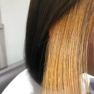 ミディアム カラー パーマ ムトウセイマ/ 縮毛矯正/ブリーチのヘアスタイル