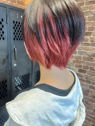 ミディアム カラー パーマ メンズ 久木原 ゆりのヘアスタイル