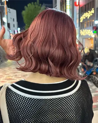 セミロング カラー 原宿ハイトーンカラー 🌼みるい🌼のヘアスタイル