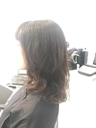 セミロング パーマ 大石 さやかのヘアスタイル