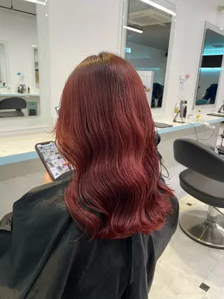 ショート カラー ヘアアレンジ 🇰🇷韓流暖色ヘア 🍒saaya🍒のヘアスタイル