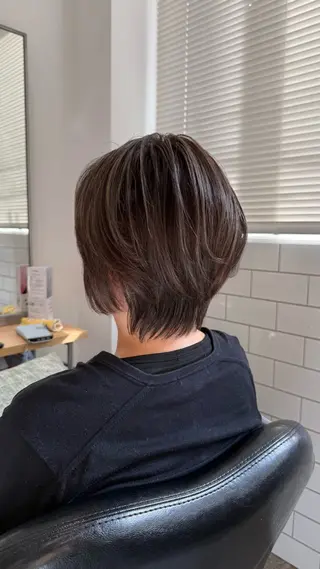 ショート バレイヤージュモデル 募集👒ヨンスクのヘアスタイル