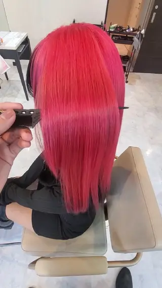 カラー ロング 派手髪/ハイトーン/ エクステ✨ユウキのヘアスタイル