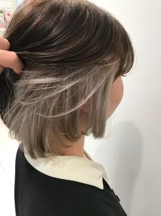 ショート カラー クロスパーマ松永裕久 似合わせカットのヘアスタイル