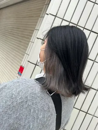 カラー エクステ/ハイトーン /レイヤーカットのヘアスタイル