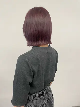 ミディアム カラー 🫧透明感カラー🫧 古川穂果のヘアスタイル