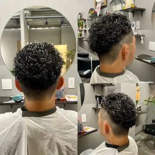 ショート カラー パーマ ヘアアレンジ メンズ キッズ ✨最強美容師✨ 💙にっしー西村💙のヘアスタイル