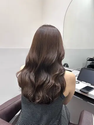 セミロング カラー 矢野 晃平のヘアスタイル