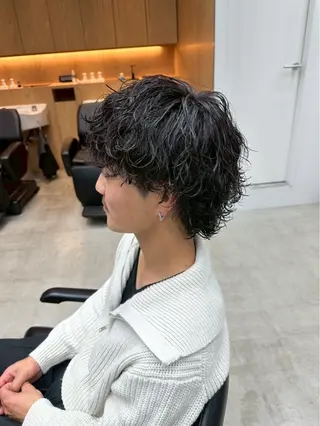 パーマ メンズ レディース／メンズ パーマ特化／内山遥斗のヘアスタイル
