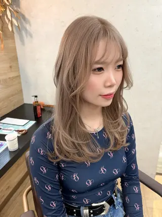 ミディアム MAEDA 西金沢美容室のヘアスタイル