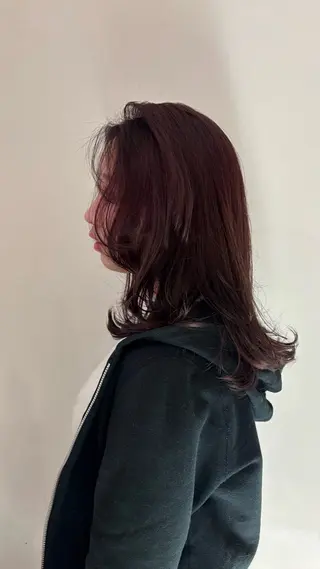 カラー ひいろ パーマ/カットモデルのヘアスタイル