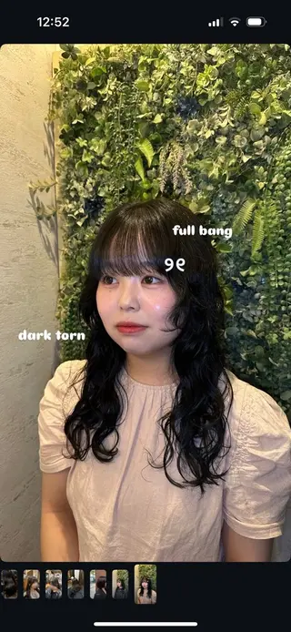 ロング 渡辺 りずのヘアスタイル