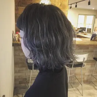 ショート カラー パーマ ハイトーン×髪質改善 KENTAのヘアスタイル
