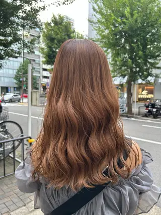 カラー 毛流れパーマ/ Rukiaのヘアスタイル